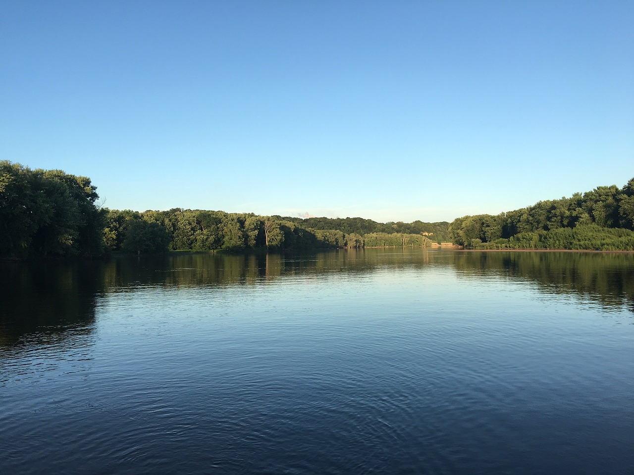 river, water, calm